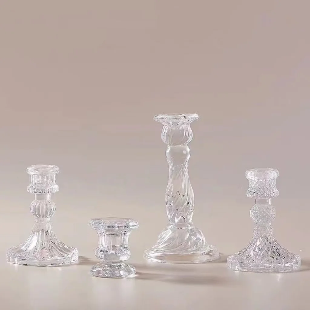 Candle Jar Empty Glass with Bamboo Lid Wholesale Colorful Frosted Amber Black Clear Valentine Print Handmade Silk Metal Cylinder