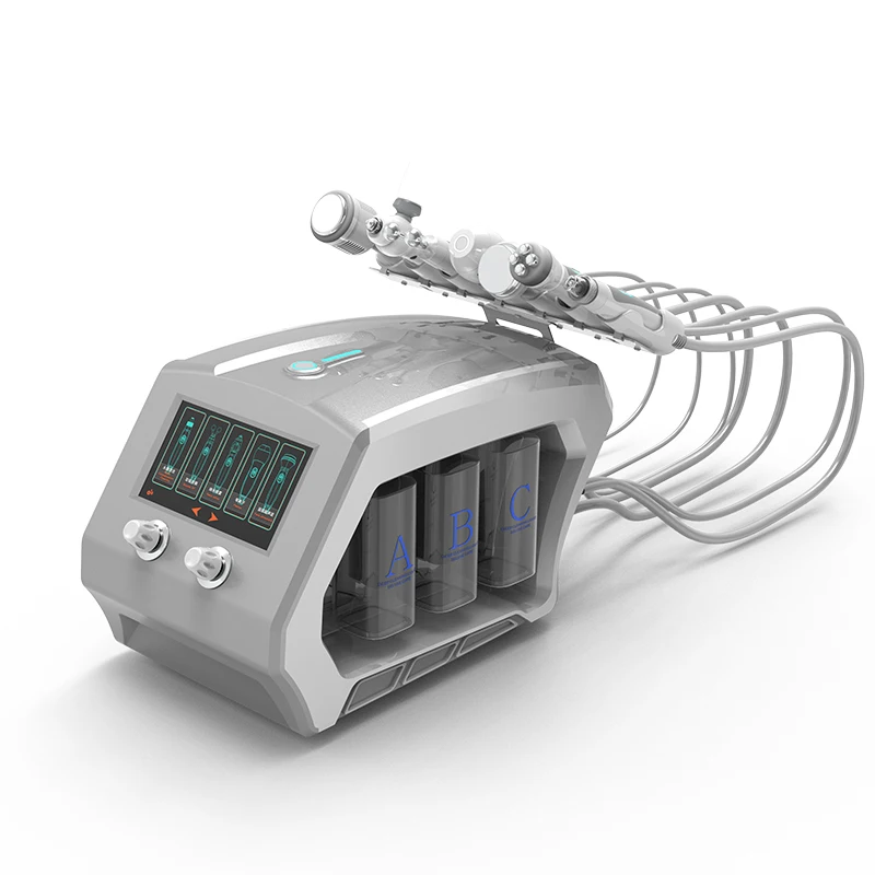 7 In 1 Oxygen Facial Machine Rf Skin  Moisturizer Dermabrasion Hidro Aquafacials Wrinkle Removal Machine