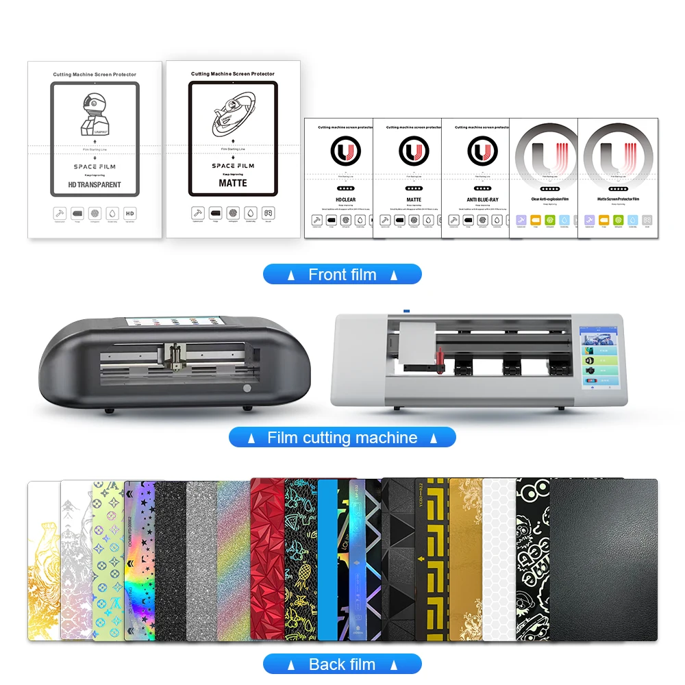 UNIRPO Space Film Flexible Hydrogel Nano Tpu Material Film Anti shock Curved Screen Protector For Smart Cutting Machine Plottter