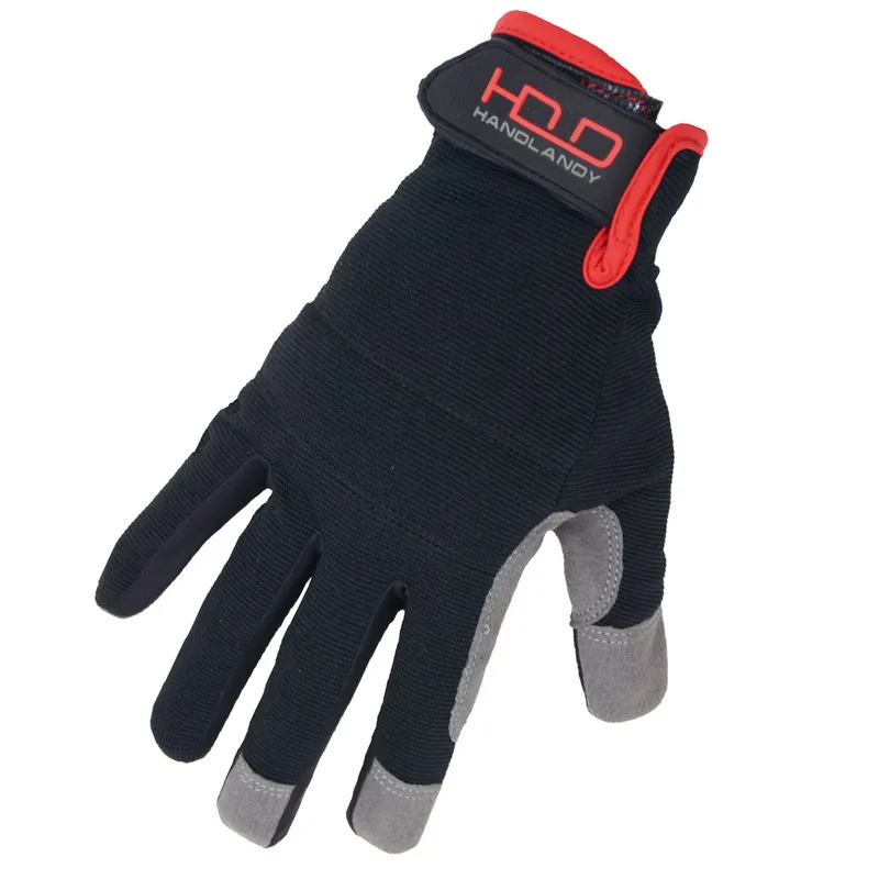HDD In Stock #5972BK wholesale black touch screen microfiber hand  multi purpose liaht duty work gloves