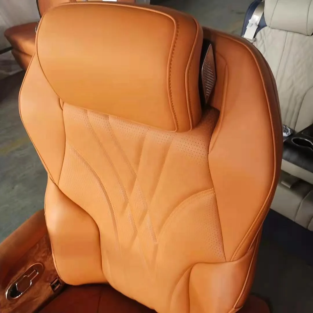 Factory hot sales New design Luxury Civil seat with bluetooth speaker ventilation message leg rest ambient lighting lay down