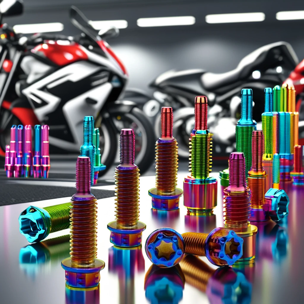 TOBO New Arrival Anodized Titanium Alloy M5 Titanium M8 Motorcycle Flange Inner Torx Bolts