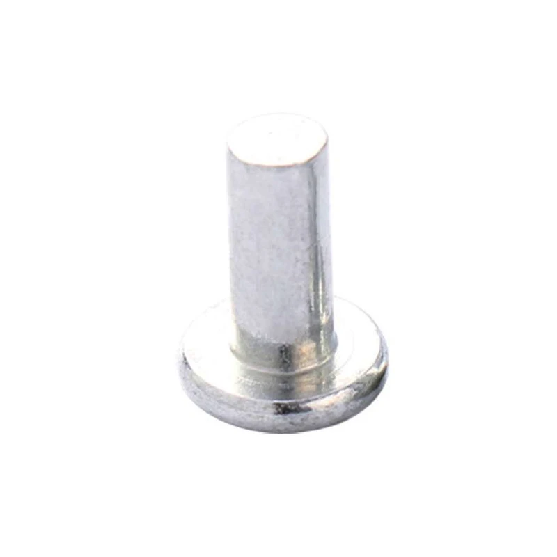 R-16 Hot sale cheap iron rivet solid rivet flat head rivet iron plating with white zinc