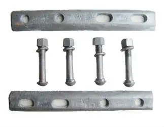 BS80 Rail Fishplate Joint Bar For Steel Rails UIC54 fishplate