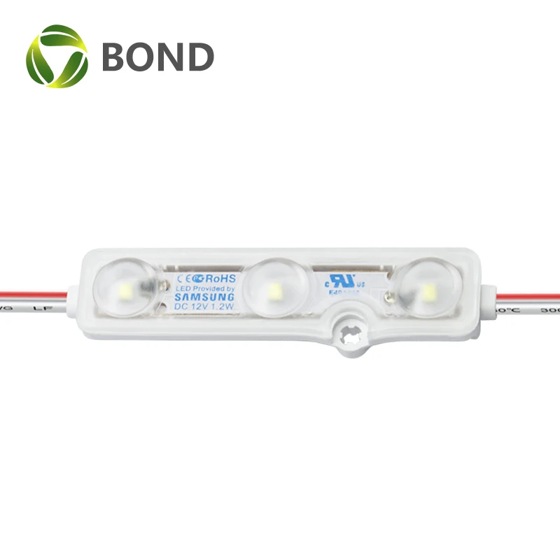 100 шт./лот светодиодный Инжекционный модуль 2835 SMD 3 светодиода водонепроницаемый IP68 12 В постоянного тока 1 5 Вт/шт. Светодиодный освещения для рекламного