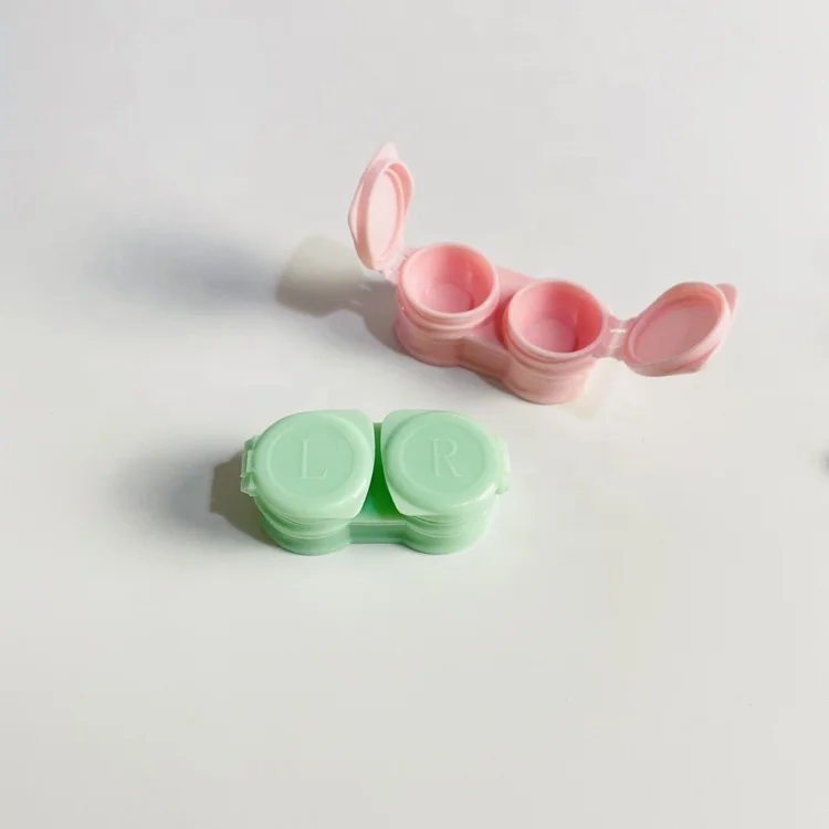 New style drawer type clear contact lens case with tweezers and stick transparent contact lens accessories   XY-140