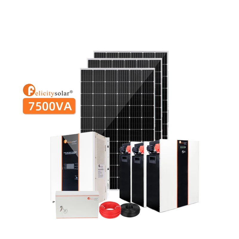 Felicity solar 7.5KW Complete off Grid  Solar Systems assurance new long life solar system for home gen and TV