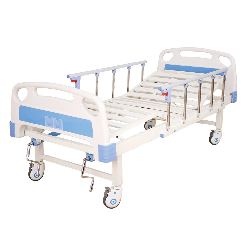 China Mechanical Two Function Height Adjustable Hospital Medical Patient Bed