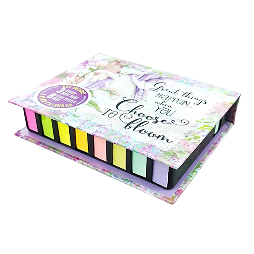 High quality super custom sticky notes with gift box on the sheet personalized sticky notes set
