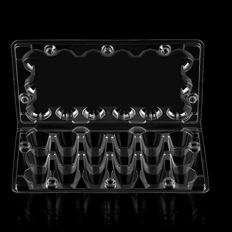 Factory Price 20 Cell Custom Clear Egg Tray Plastic Egg Cartons PET Quail Egg Tray