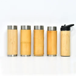 High Quality New Design Inner Stainless Steel Bamboo Tumbler for Loose Leaf Tea