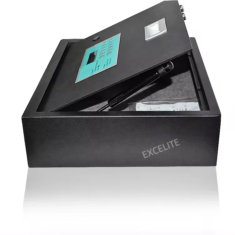 Hotel Home Guest Room Top Open Fingerprint Storage Security For Home Box Safe Fireproof Security Key Small Stash Safes Lock Box