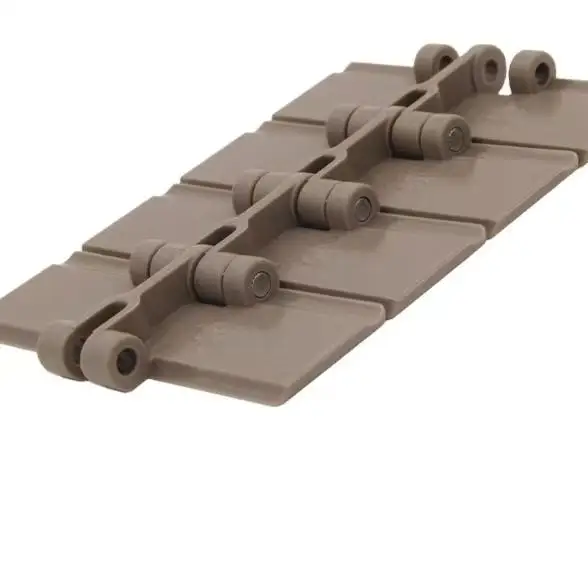 820-K450: 820 Slat top Chain Modular Plastic Chain Conveyor  hinge type flat top chain