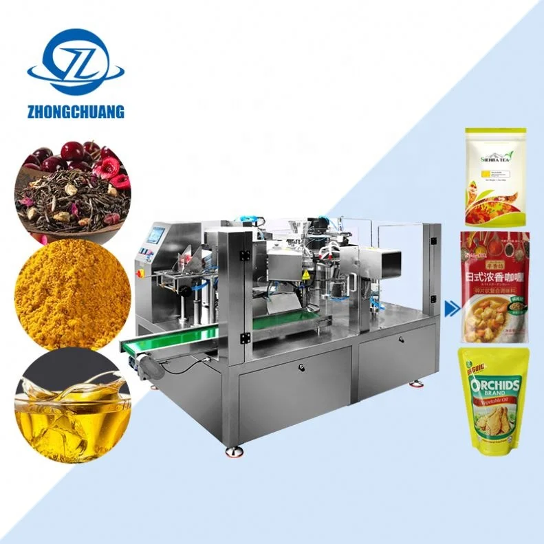Automatic Chocolate Powder Packing Machines Multi-Function Doy Pack Pre-Made Flexible Bags Packaging Machine