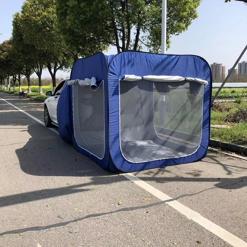 Outdoor Extended Car Rear Tailgate Tent Self-Driving Tour Portable Sun Shade Camping Tent Waterproof Rainfly Car Rear Tent