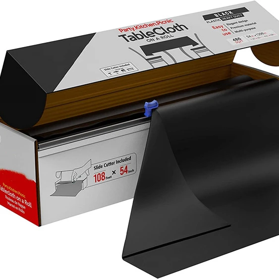 
Large Plastic Rectangle Table Cover Cloth Clean Party Tablecloth Cover Roll 