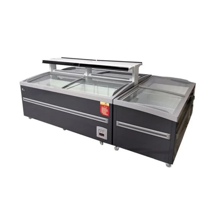 SD-588Y/688Y Wholesale Refrigerator Island Deep Freezer Supermarket Food Showcase Chest Freezer