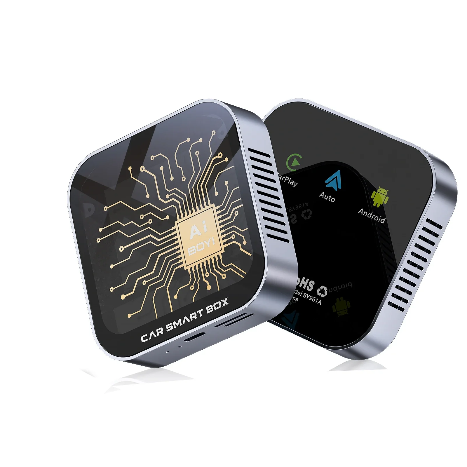 BOYI Car Play Dongle  Qualcomm 4+64GB 2 in 1 wireless carplay With Sim TF card Slot AI BOX With Netflix and YouTube