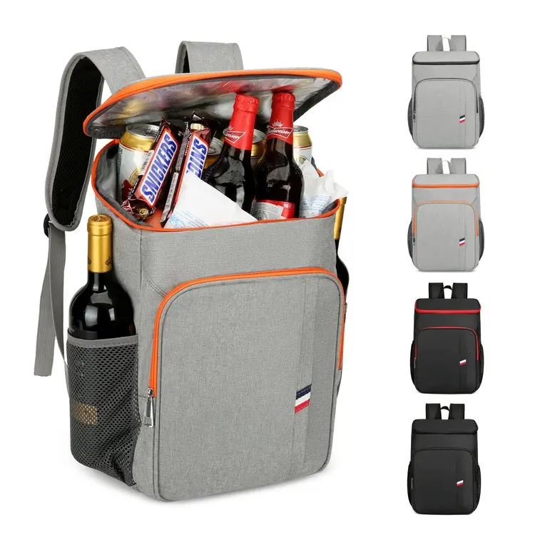 Custom Cooler Bag For Outdoor Camping Insulation Bento Picnic Lunch Bag Oxford Portable Cans Cooler Backpack