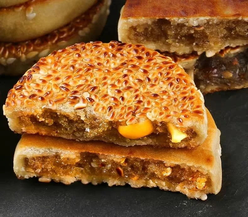 
Zhimaguan 520g traditional sesame cake with a thin dough skin and lots of filling chinese food snacks 