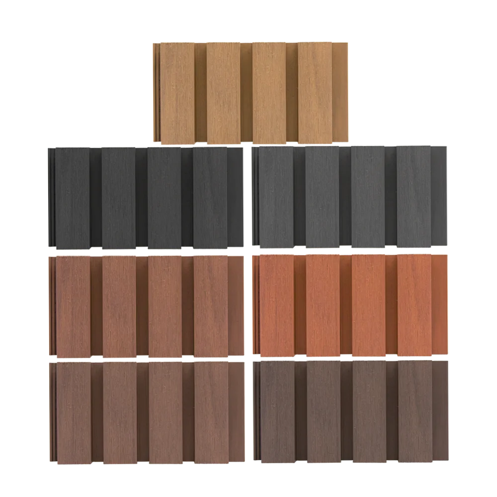 Manufacture Waterproof Outdoor Wall Panels WPC Material Exterior Composite WPC Wall Cladding