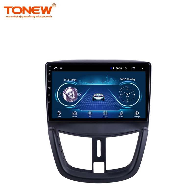 Автомобильный DVD-плеер Tonew для Peugeot 207 2006-2015, видеоплеер с GPS-навигацией, стерео, Android, автомобильное радио, автомобильная музыкальная система, стерео