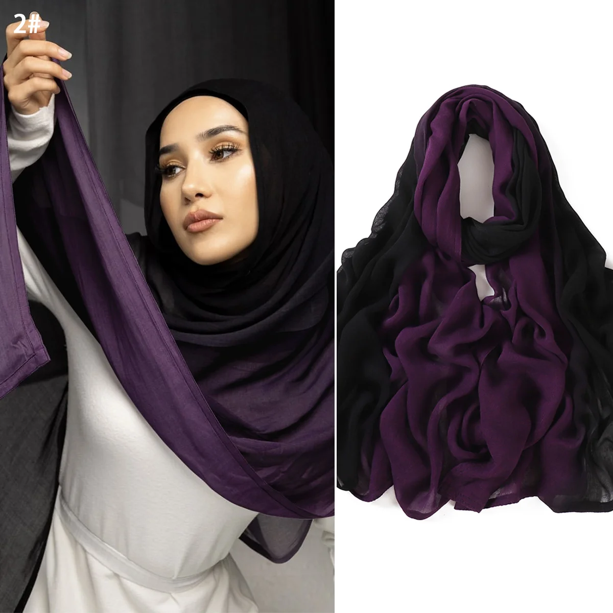 Sharut Wholesale Ombre Modal Hijab Scarf Cotton Viscose Rayon Modal Woven Printed Shawl Hijab Shawl Printed Tie Dye Modal Hijab