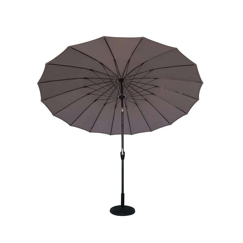 24 ribs 2.7 meters parasol grey patio market umbrellas commercial