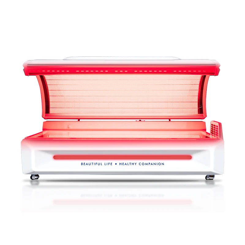 Red Light Therapy Bed Home Use Photobiomodulation Device Natural Near-Infrared Pain Relief Skin Rejuvenation Sauna Treatment