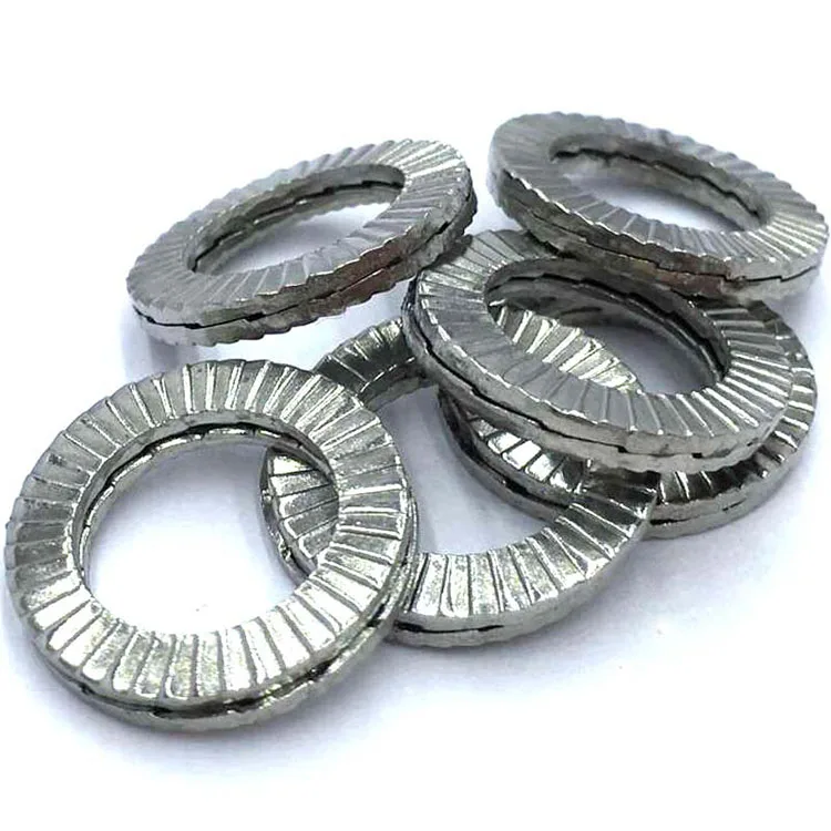 Factory Direct Wholesale Fastener Double Stack Self-locking Washer Fasteners Handan City Yongnian Factory Carbon Steel