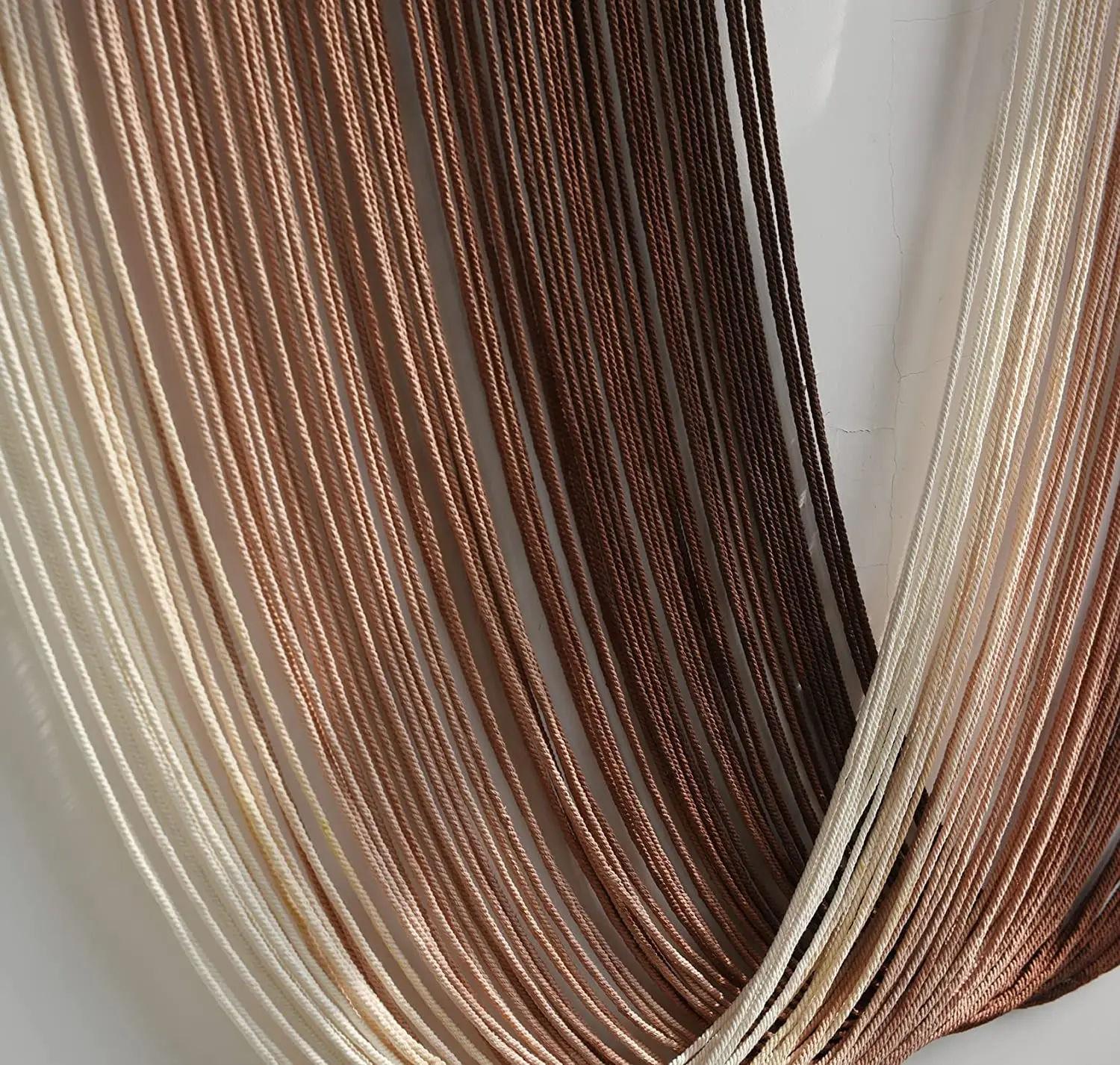 Tie-Dye Macrame Wall Hanging Large Bohemian Yarn Tapestry Wall Decor