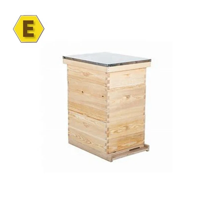 8 frame Langstroth box Fir wood unassembled honey bee house commercial bee hives langstroth beehive box