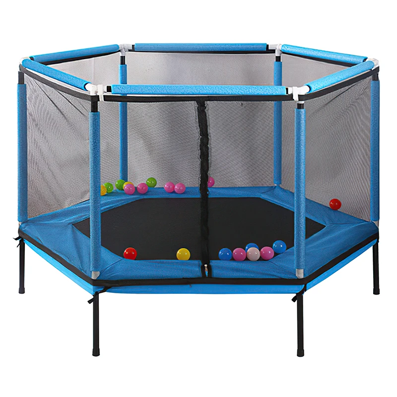 Kids Enclosure Net Pad Rebounder Outdoor Exercise Home Toys Jumping Bed Safety Net Trampoline