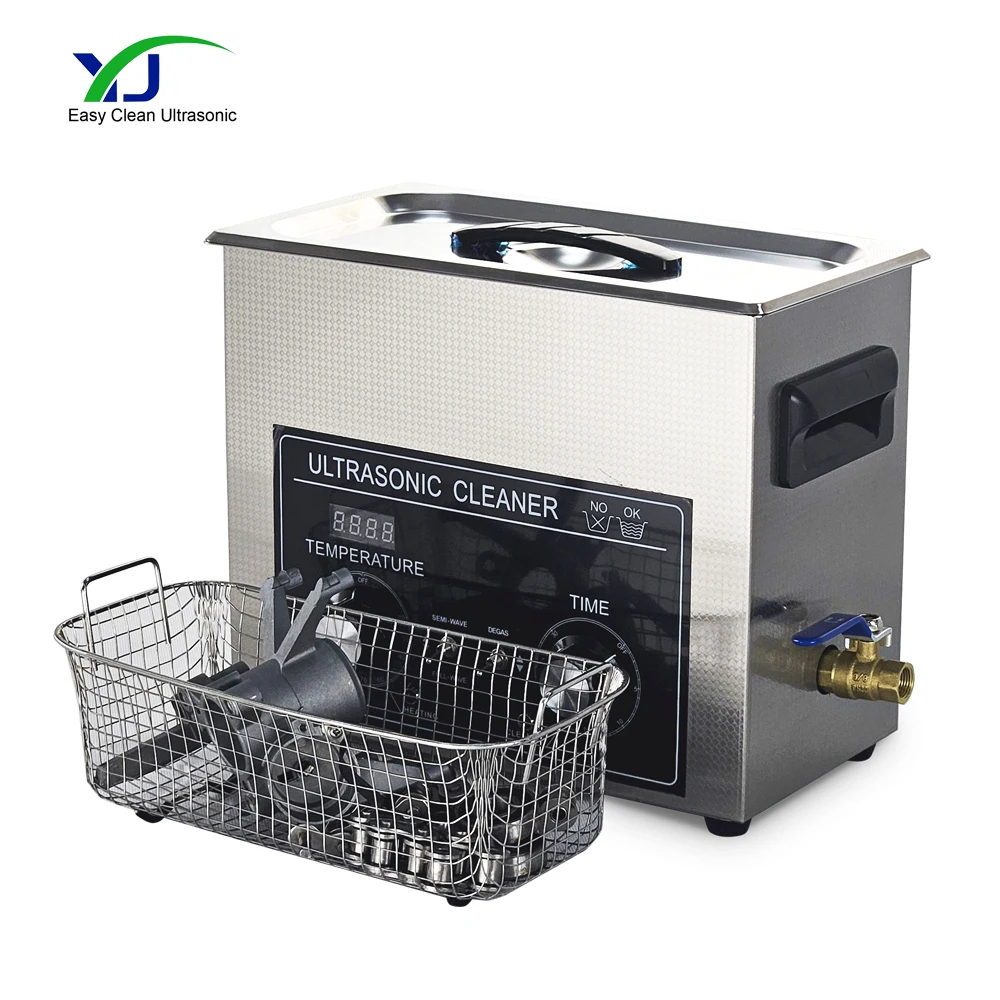 Portable Household 6L Ultrasonic Cleaners Razor Jewelry Glasses PCB Parts Washer Machine 180W 40Khz Ultrasonic Bath