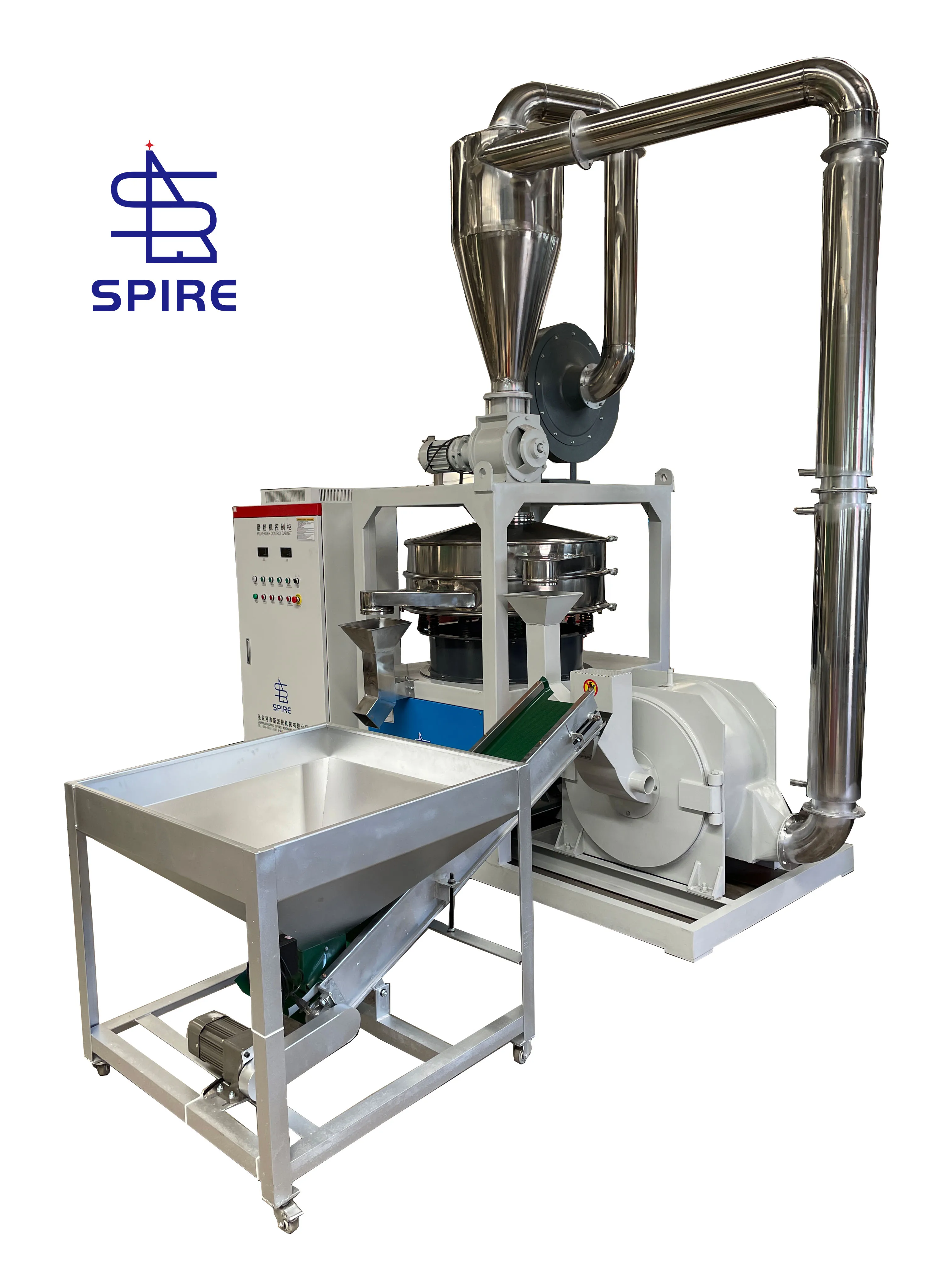 Plastic disc turbine Pvc-Pp-Pe grinding and milling machine Particle pulverizer