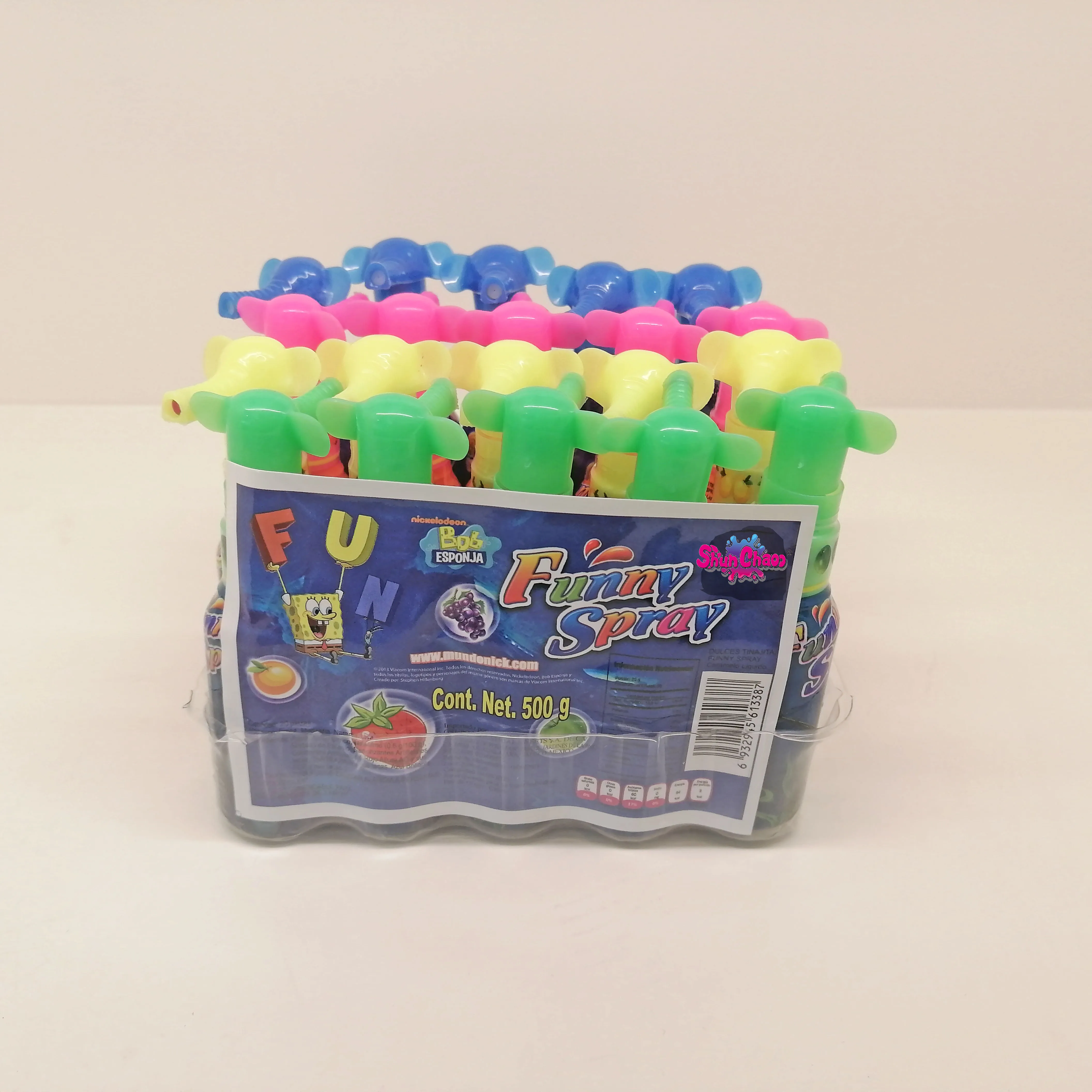 Cheap Price 25g SpongeBob SquarePants Carton Sweet AND Sour Spray Liquid Candy For India Market