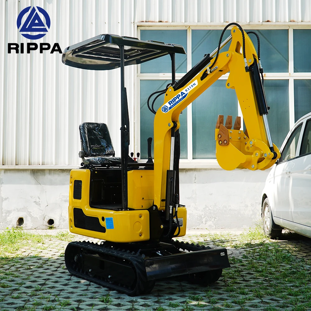 Rippa Mini Excavator R319N Official Unified Retail Price EPA Engine Farm Crawler Micro Digger New Home Excavator