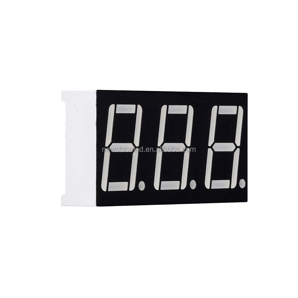 Top quality red led 7 segment display board 0.40 inch DIP display 7 segment led triple 3 digits seven segment display showing