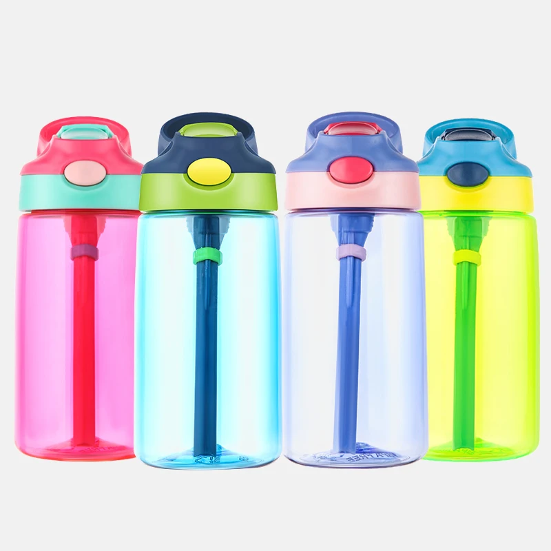 500ml BPA Free Outdoor Kids Sport Bottle With straw Hiking Climbing Healthy Life Bottle for Water My Children Water Juice Bottle