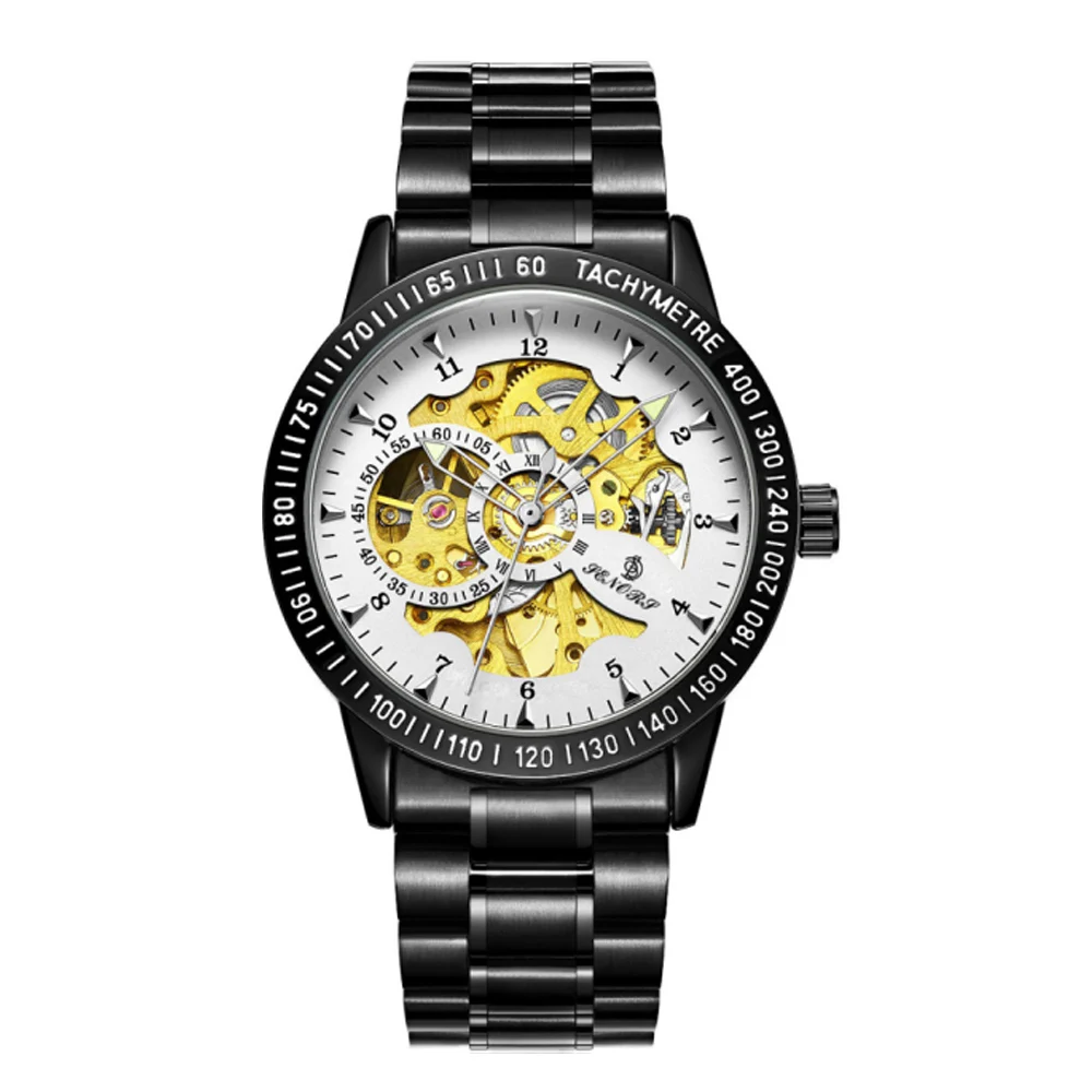 Люксовый бренд 3ATM Водонепроницаемые Мужские автоматические механические часы, кожаный ремешок, наручные часы для мужчин