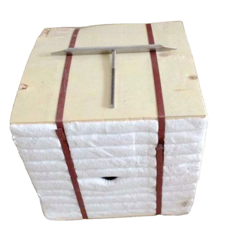 Aluminum silicate high temperature folding block heat preservation ceramic fiber module