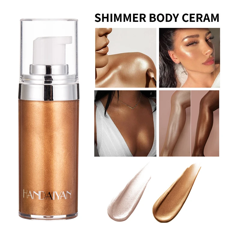 
Private Label Brush Bottle Contour Lotion Oil Butter Body Shimmer Glow Spray 