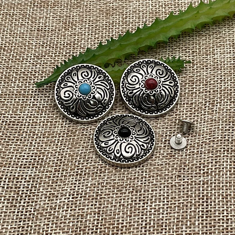 Оптовая продажа на заказ пряжки ремня бирюзовые Кончо для кожи и бумажника