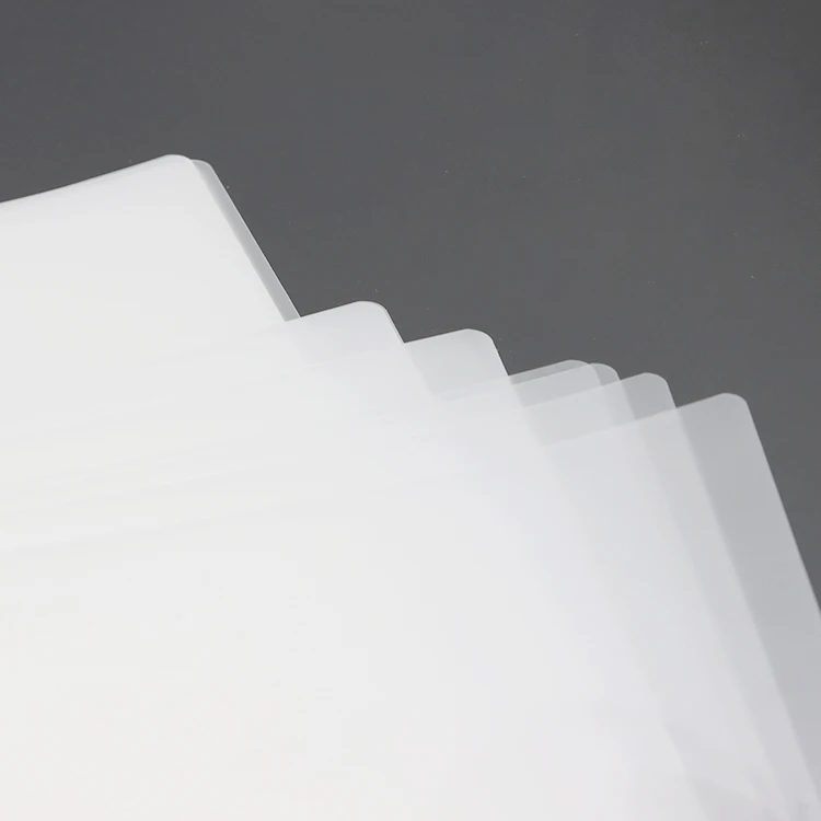  pvc film for id card 54*86mm 250mic pouch thermal lamination protecting cards