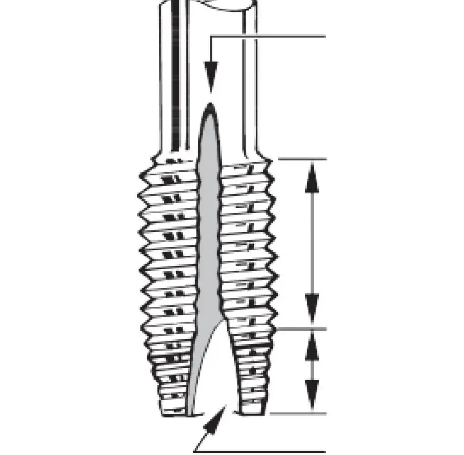 Machine Screw HSS E Machine Thread Taps Tap Spiral Fluted Taps DIN 371 CNC machine