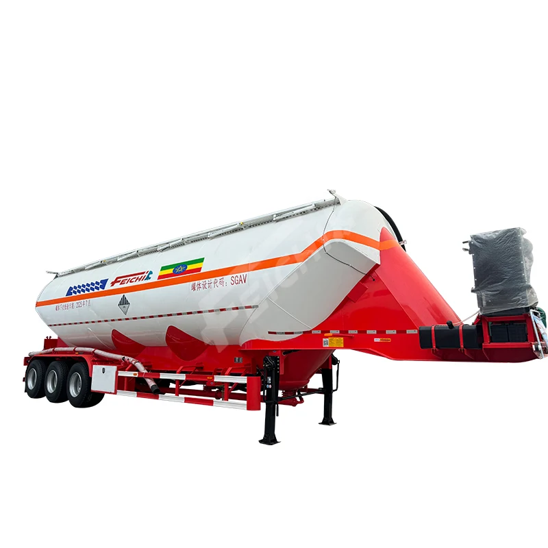 High Quality Hot Selling Heavy Duty 3 Axle 45 Cbm 50cbm Bulk Cement Tanker Semi Trailers For Sale