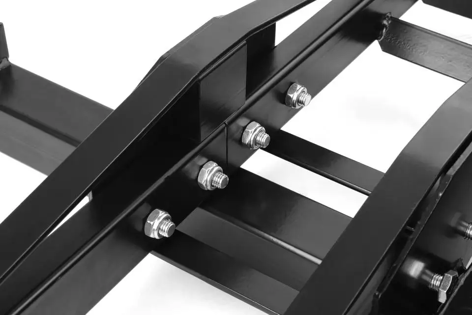 Steel 2 Arms 2 inch Towbar Hitch Mount Motorcycle Carrier Motorbike Rack with Ramp