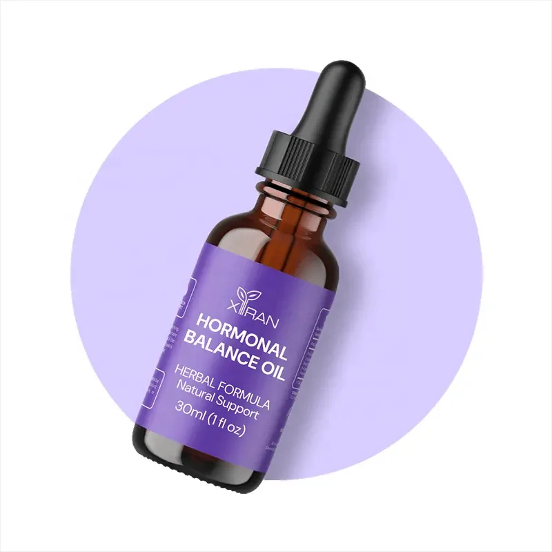 Private Label Hormone Balance Oil For Women Essential Oil Natural Organic Vitamin E Face Body Massage Oil 30ml