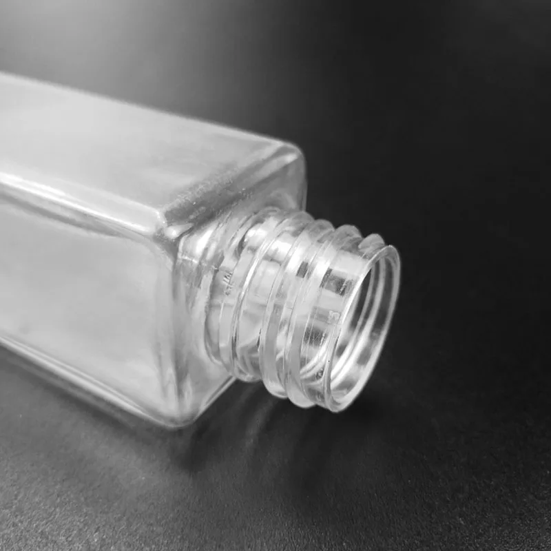 Изготовленный На Заказ 130ml прозрачные PET пластиковые прямоугольные Квадратная бутылка с тумана для Алкоголь Спрей Жидкое Мыло Лосьон упаковки