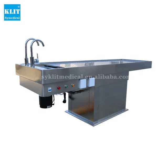 Morgue electric lifting autopsy table stainless steel autopsy table price